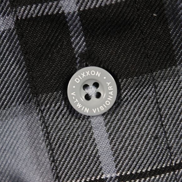 Dixxon Flannel V-Twin Visionary Mens XL Gray Black  Plaid D-Tech - Picture 3 of 7